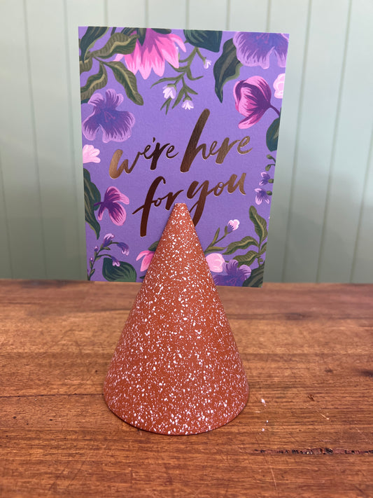 Photo Stand Terrazzo Cone