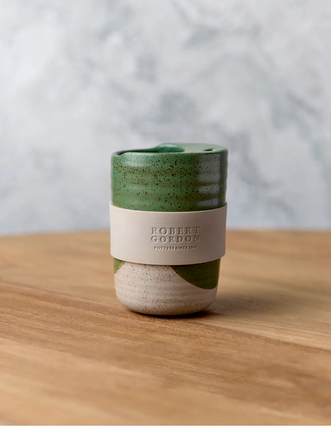 Robert Gordon Travel Cup Green Dipped 350ml