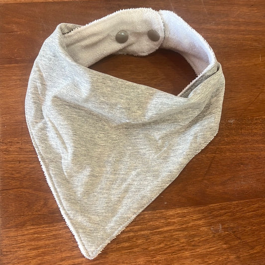 Grey Marle Bandana Bib