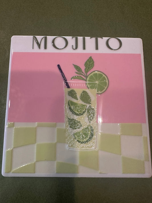 Mojito Cocktail Coaster