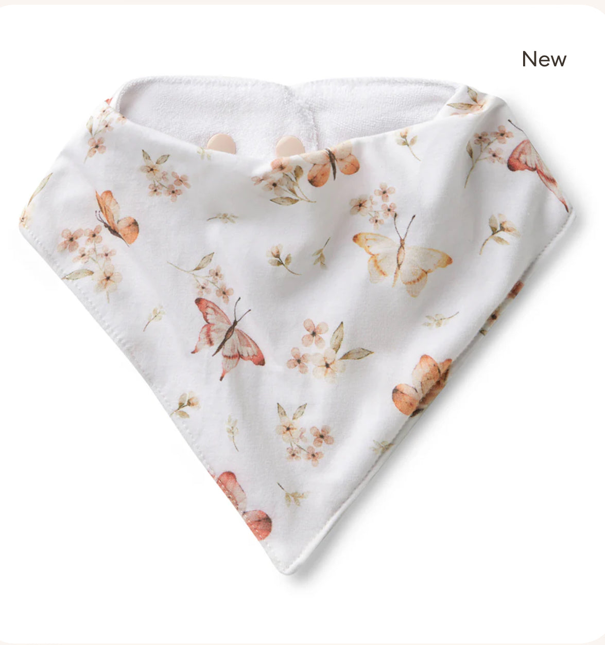 Butterfly Organic Dribble Bib