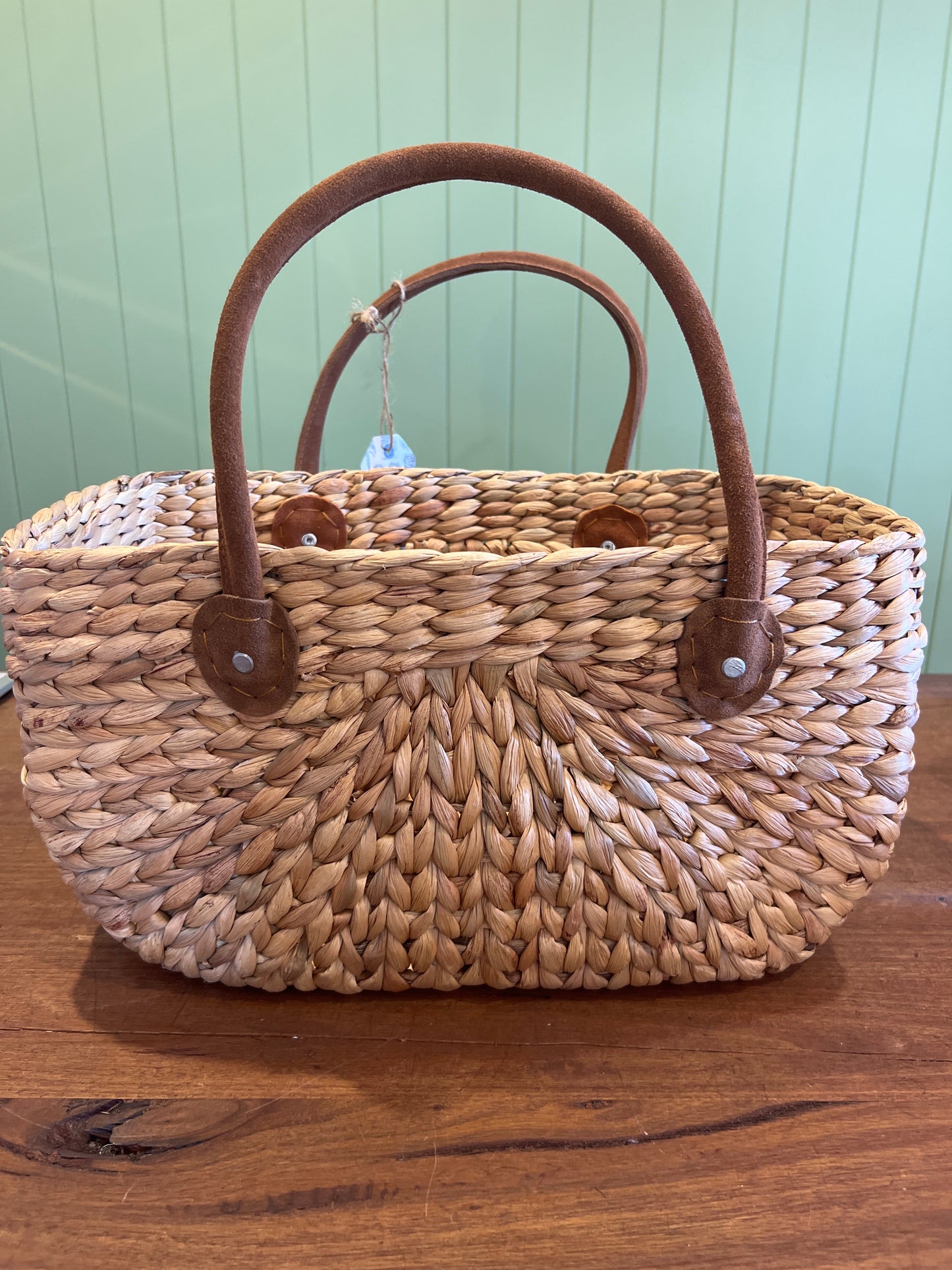 Harvest Baskets Suede Handle Large