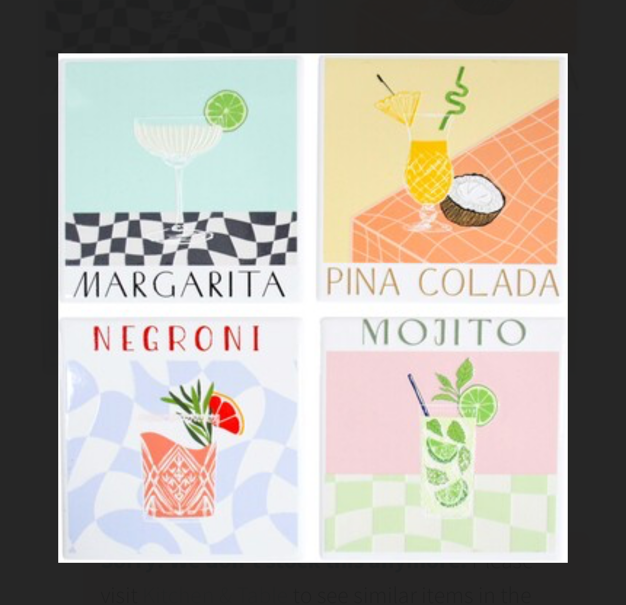 Pina Colada Cocktail Coaster