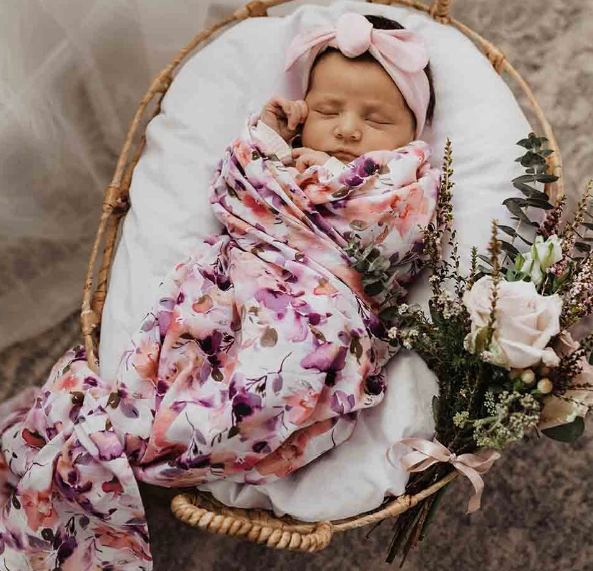 Blushing Beauty Organic Muslin Wrap