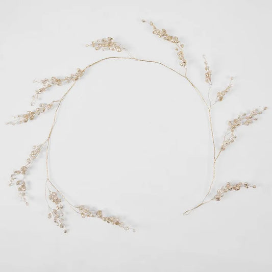 Crystal Drop Garland Gold