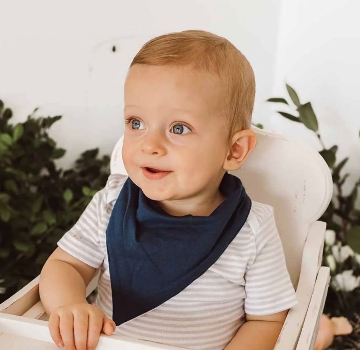 Navy Bandana Bib