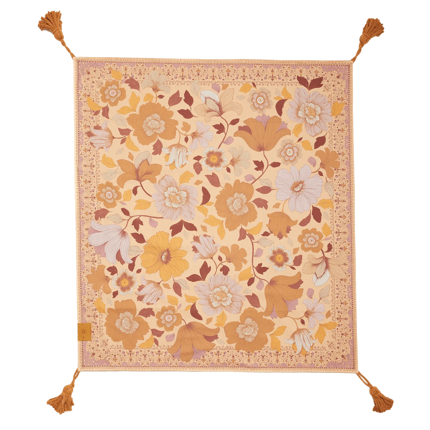 Grande Fleur Picnic Rug Apricot