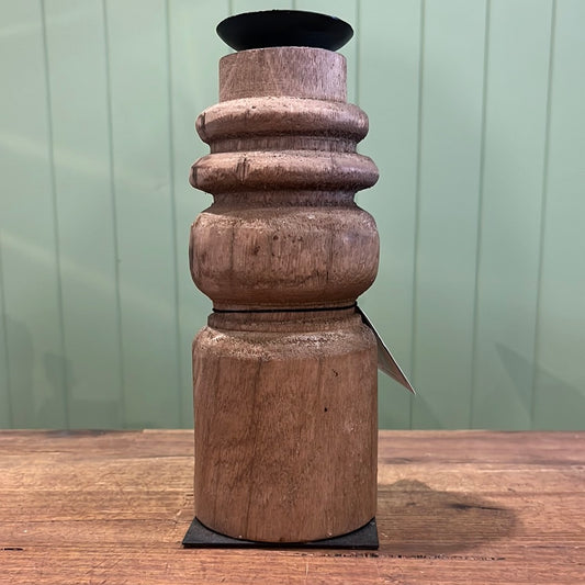 Wood Candle Holder Large