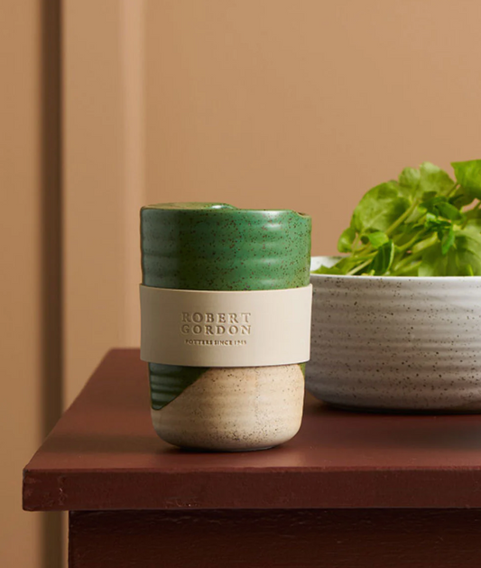 Robert Gordon Travel Cup Green Dipped 350ml