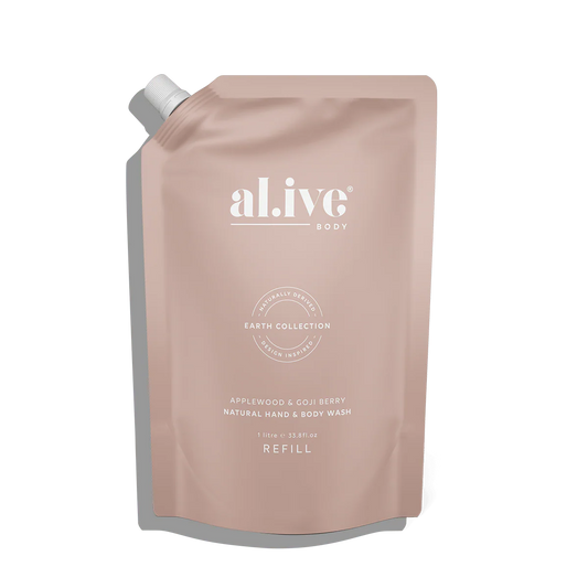 Al.ive Refill Hand and Body Lotion Applewood and Goji Berry