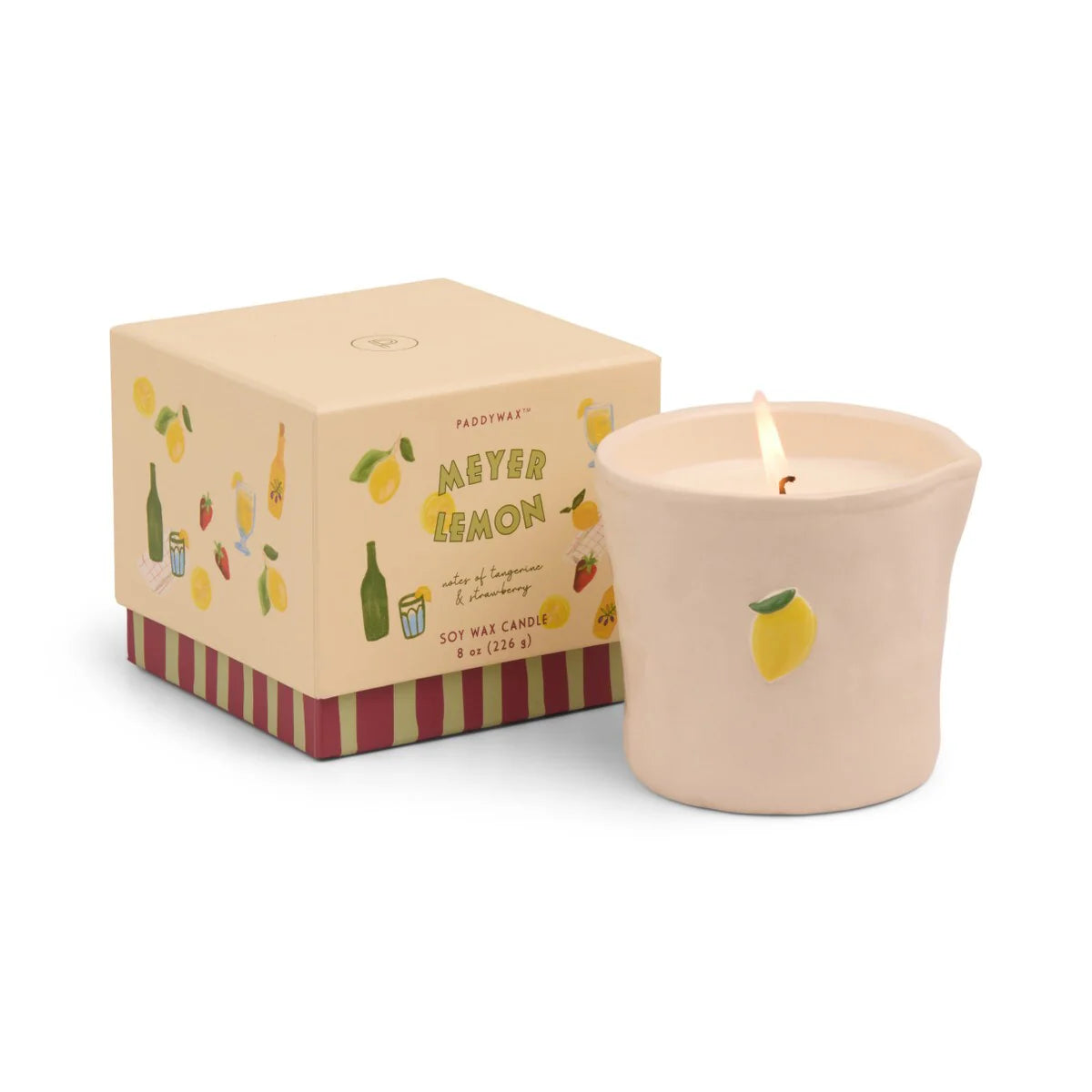 Bistro Ceramic Meyer Lemon Boxed Candle