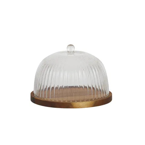 Bosco Glass/Wood Cheese Dome