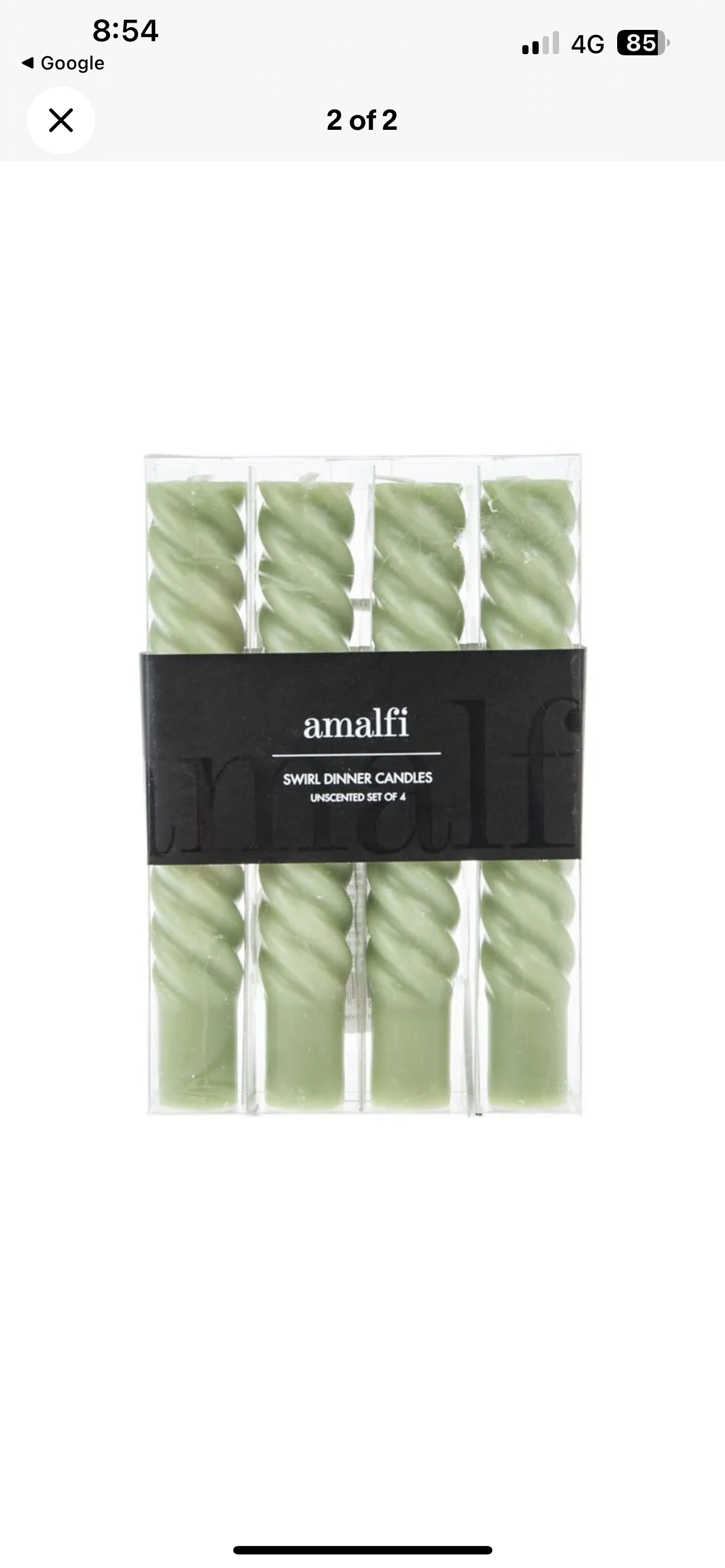 Ribbed Candles 4pack