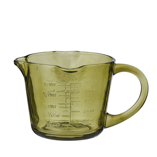 Lia Glass Measuring Jug Green