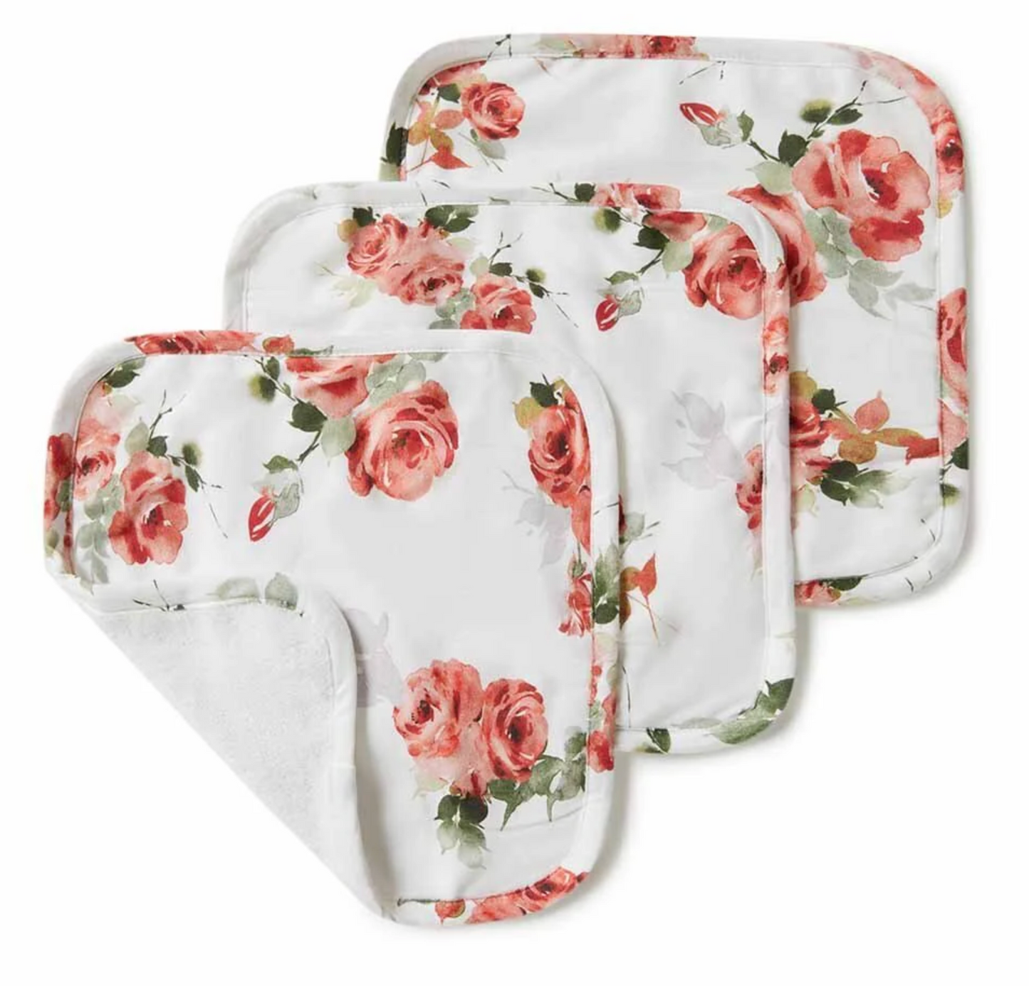 Snuggle Hunny Organic Wash Cloth Rosebud