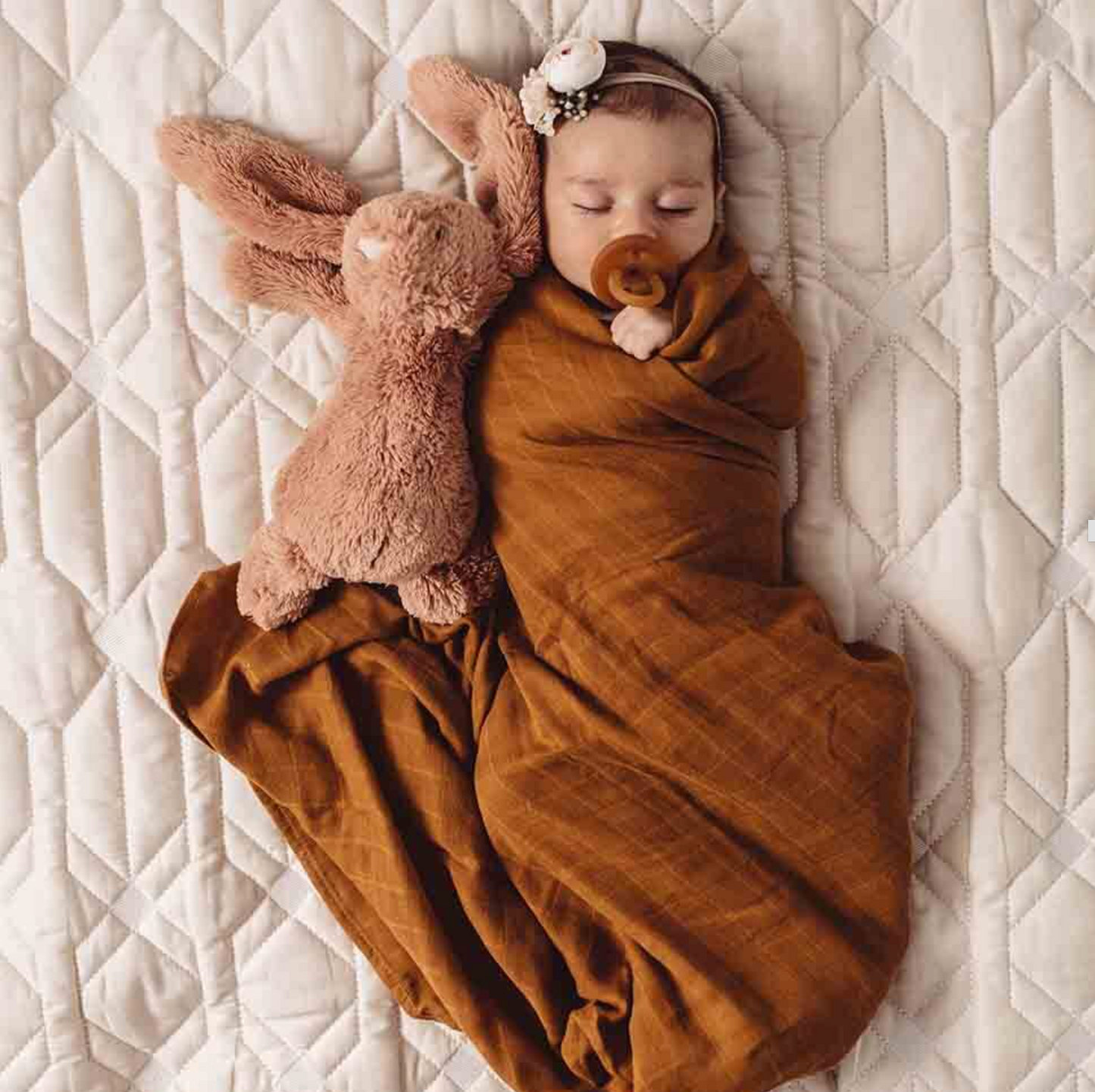 Snuggle Hunny Organic Cotton Muslin Wrap Bronze