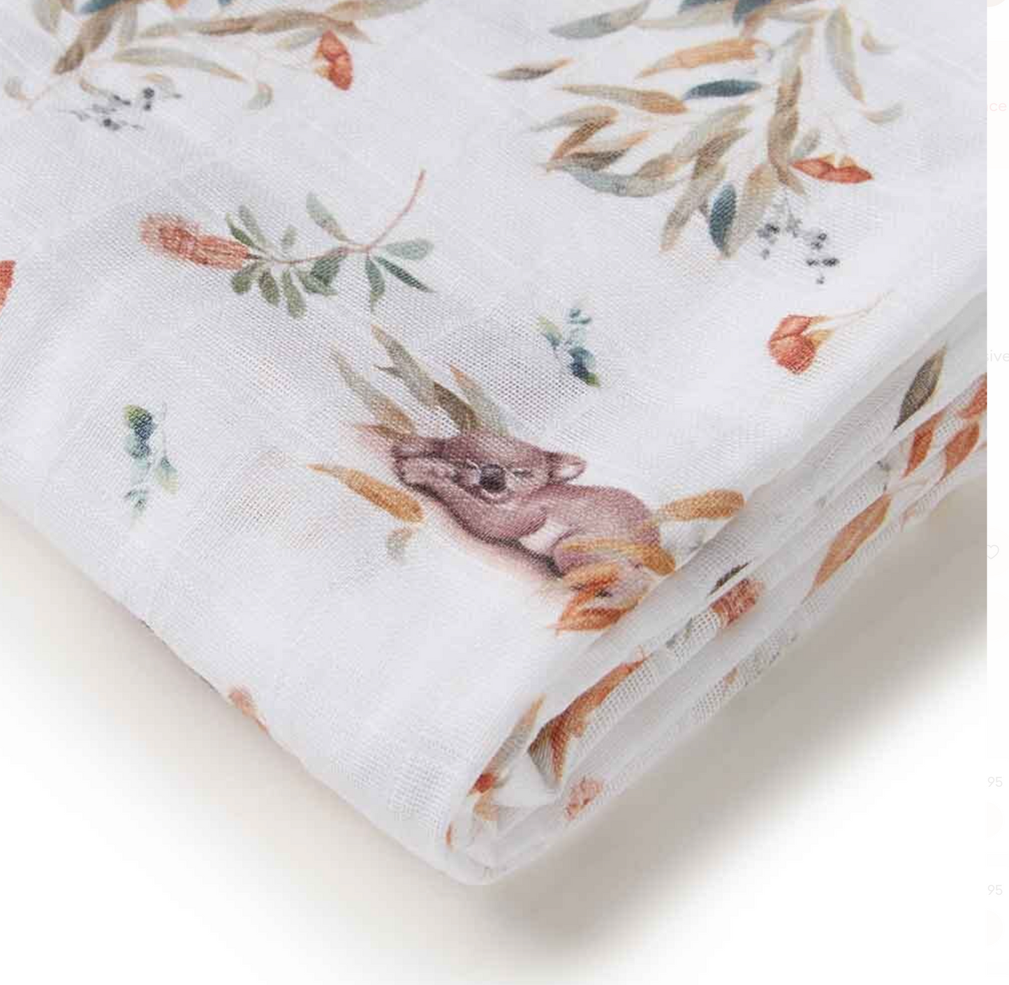 Snuggle Hunny Organic Cotton Muslin Wrap Koala