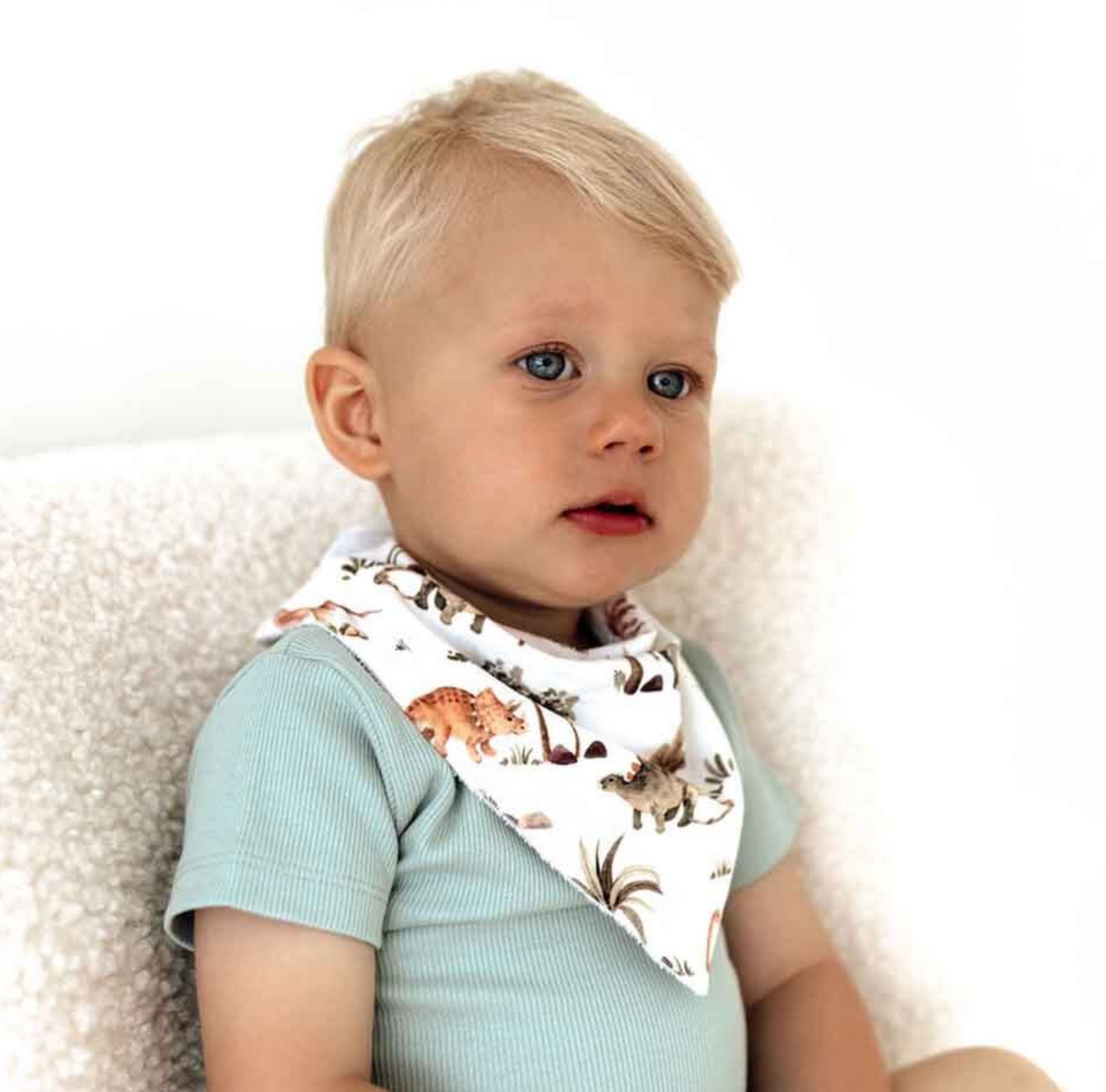 Snuggle Hunny Dino Organic Dribble Bib