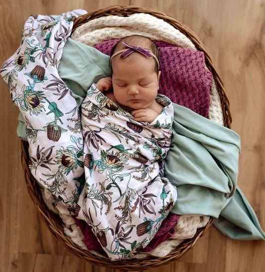 Snuggle Hunny Organic Muslin Wrap Banksia