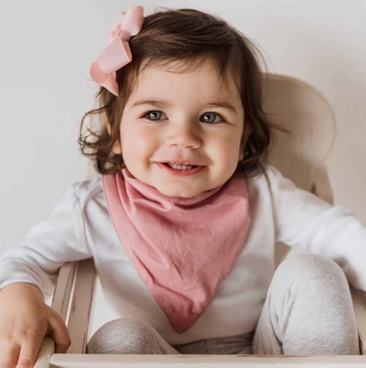 Snuggle Hunny Dusty Pink Organic Dribble Bib