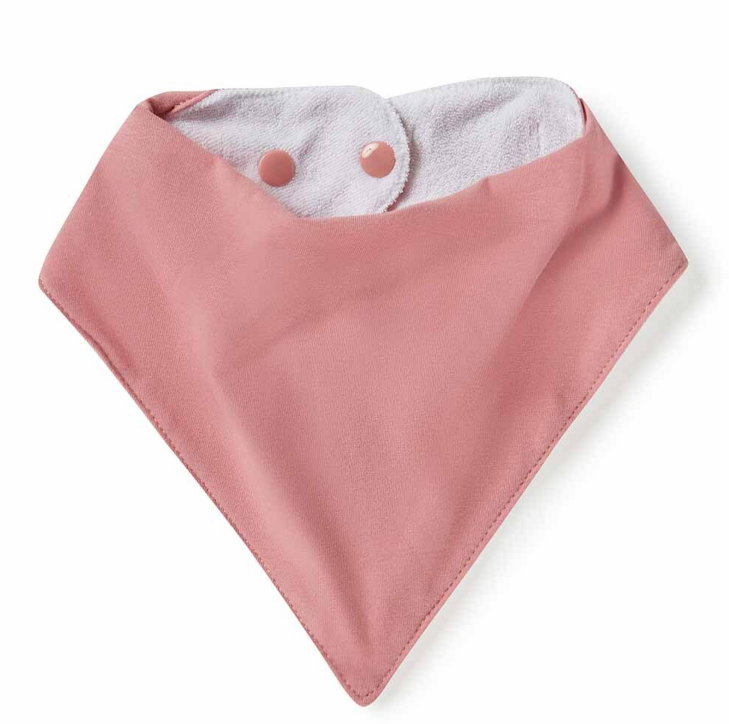 Snuggle Hunny Dusty Pink Organic Dribble Bib