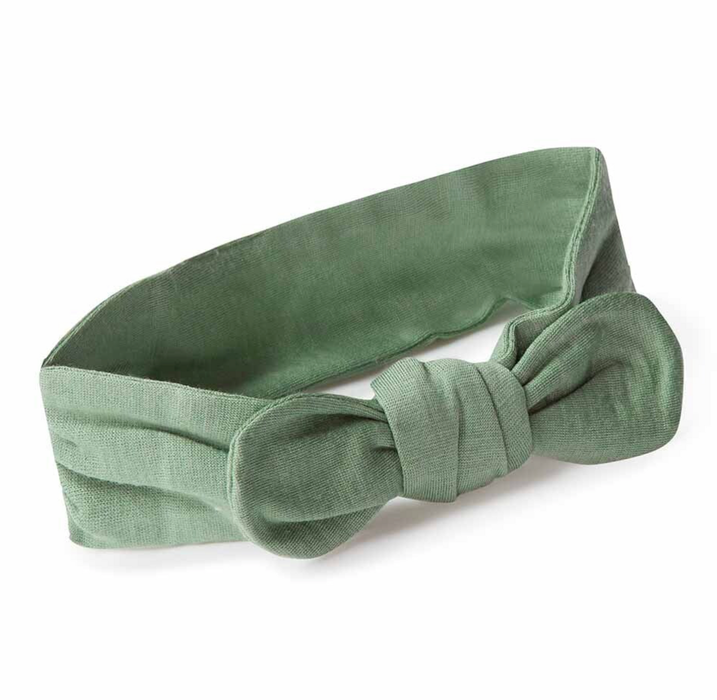 Snuggle Hunny Merino Wool Olive Topknot Headband