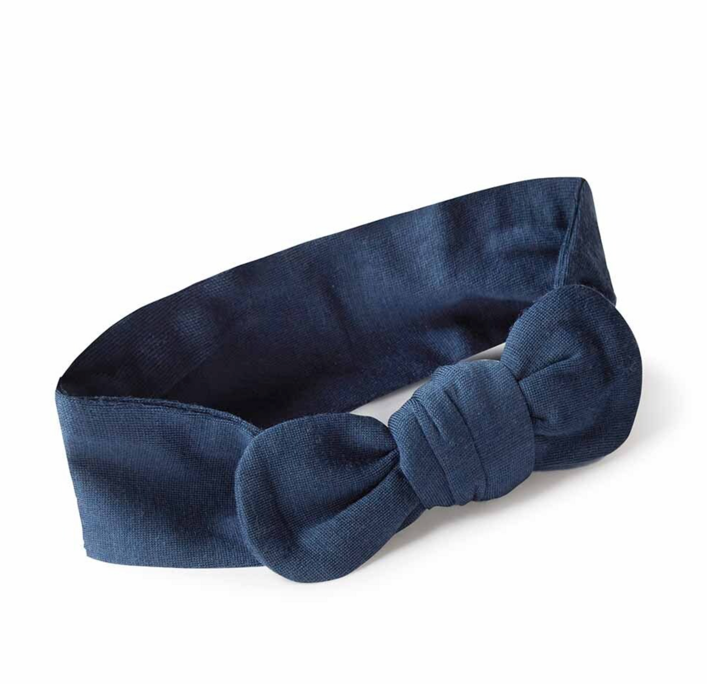 Snuggle Hunny Navy Merino Wool Topknot Headband