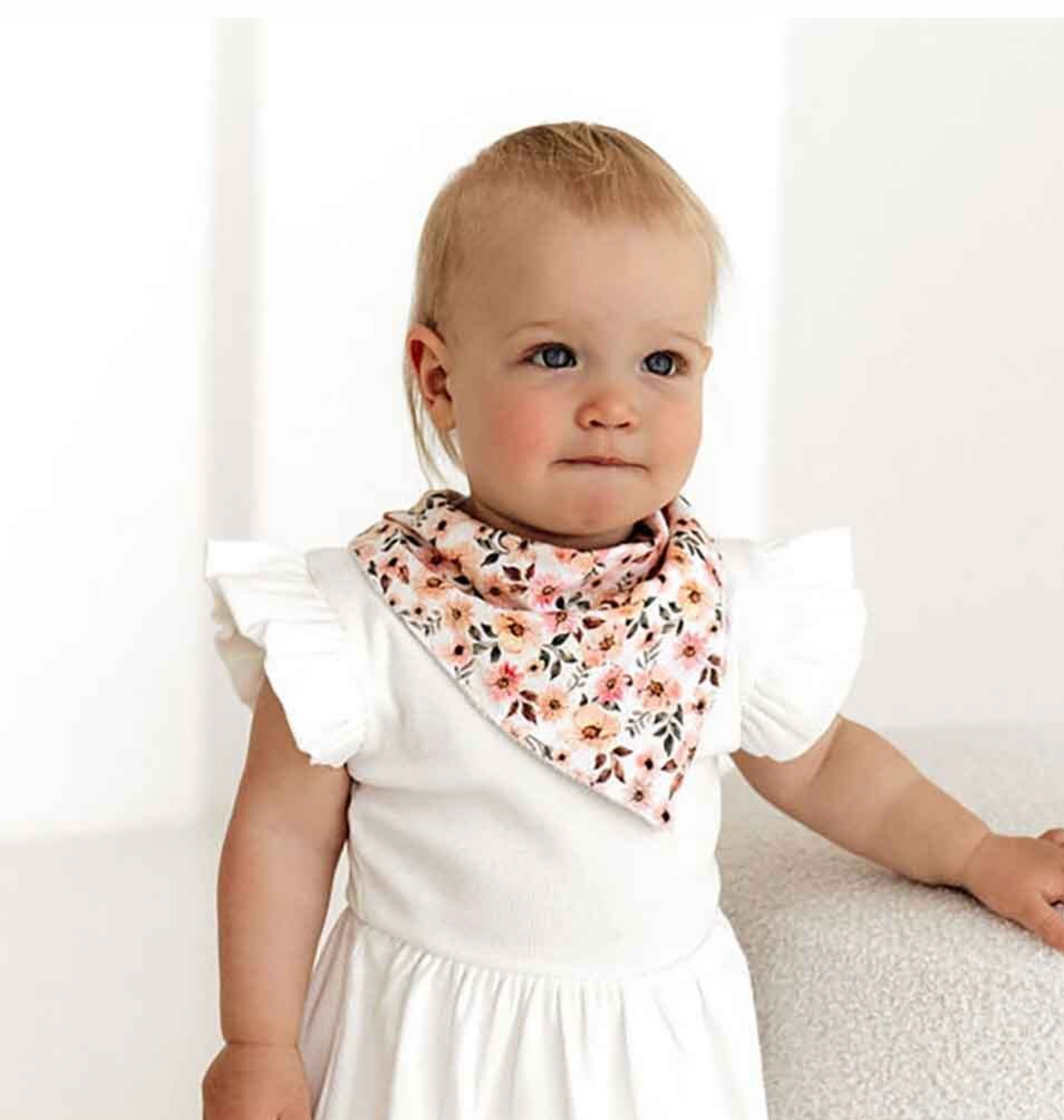 Snuggle Hunny Spring Floral Organic Dribble Bib