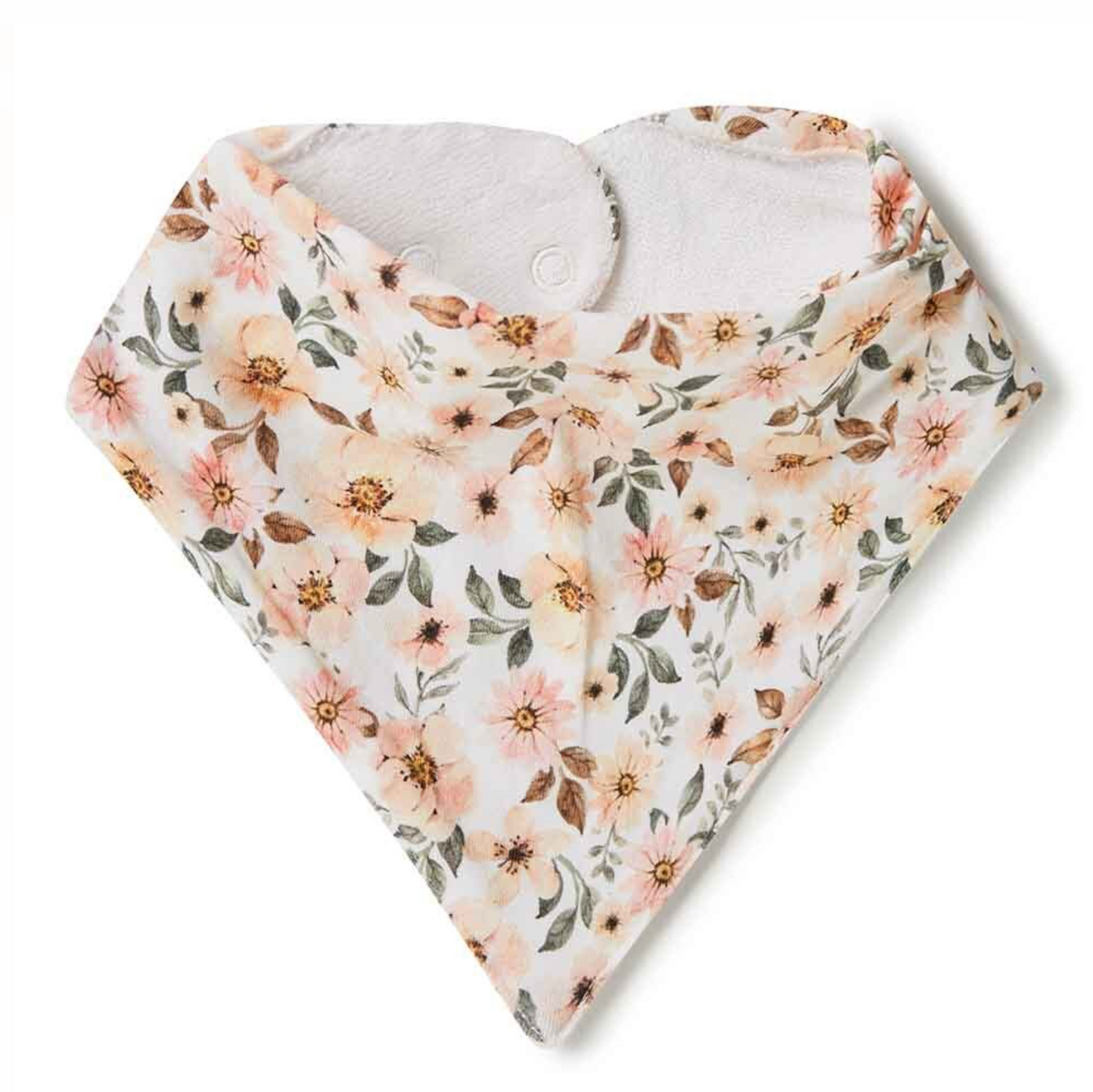 Snuggle Hunny Spring Floral Organic Dribble Bib