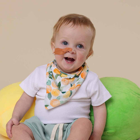 Citrus Squeeze Organic Dribble Bib