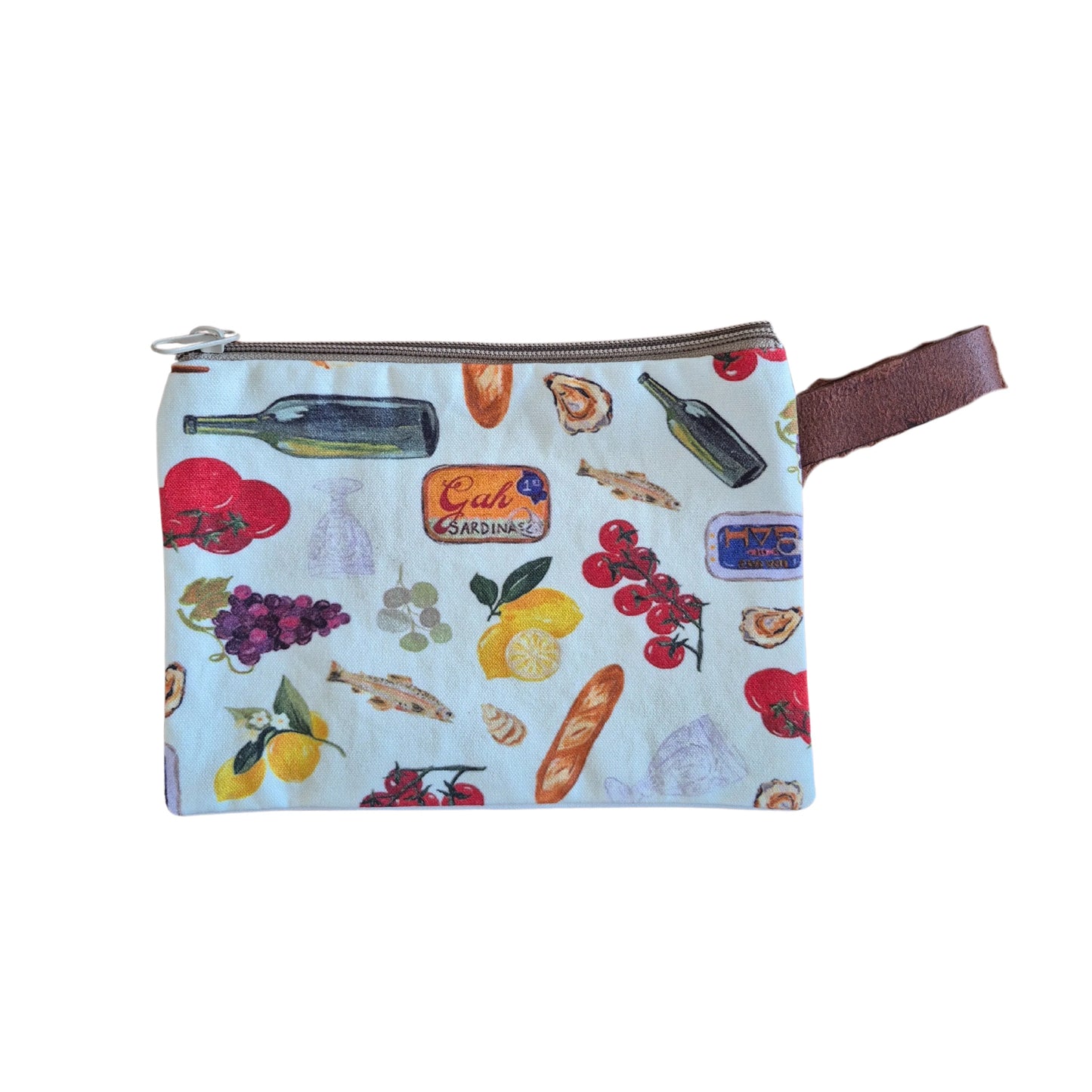 Canvas Coin Purse- Cream & Food